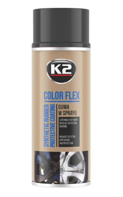 PINTURA REMOVIBLE SPRAY NEGRO MATE COLOR FLEX 400ML